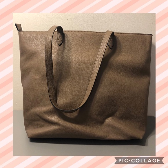 NWT leather mocha tote - Picture 2 of 8